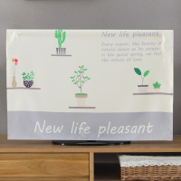 电视机罩防尘罩壁挂式液晶32 55英寸50曲面65欧式盖布艺电脑套|绿花草 37/38英寸(宽92*高58cm)