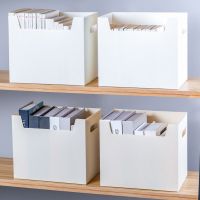 桌面收纳箱塑料学生装书箱书盒子宿舍箱子课桌办公文具收纳盒书本