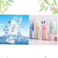 牙刷情侣家庭牙具旅行盒洗漱套装多功能便携户外洗漱杯简约收纳盒|北欧粉+小苏打牙膏[100克]