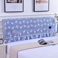 床头罩全包欧式床头套防尘罩1.5m床1.8m床简约现代弹力实木保护套|（全包款）圣诞麋鹿 2米