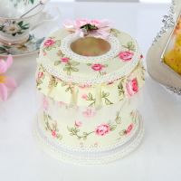 欧式纸巾盒田园蕾丝面包式布艺纸巾盒卷纸抽餐巾套家居车载抽纸盒|苏菲公主 卷纸专用圆筒