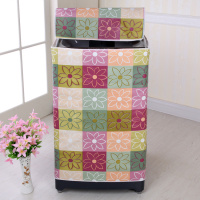 洗衣机罩波轮上开防水防晒洗衣机套防尘全自动海尔小天鹅美|格格梅花防水防尘 (背后包住款)加大号