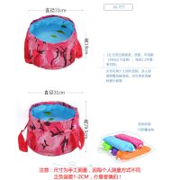 折叠盆便携式户外洗脸盆加厚轻便大容量泡脚盆野营水桶袋可装沸水
