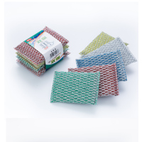 大袋洗碗布洗锅刷 洗刷海绵洗大王刷锅百洁布海绵厨房清洁用品|方格耐用款40片