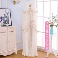 空调防尘罩空调罩格力美的立式圆柱形柜机海尔奥克斯开机不取通用|清风淡雅米白色[开机不用取] 奥克斯