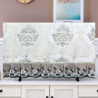 布艺电视机罩盖布防尘罩中式布艺盖巾42寸50寸55寸65寸液晶电视套|北欧棕 65英寸