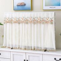 电视罩防尘罩电视机罩套开机不取55寸挂式蕾丝50液晶65寸包边家用|花间寻梦橘开机不取 70寸