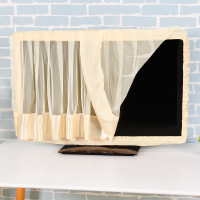 55寸液晶电视罩开机不取42坐式电视套子蕾丝60电视机罩圈防尘布32|繁花似锦-米 58/60寸