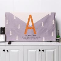 电视机罩子棉麻家用布艺防尘罩套55英寸挂式盖布液晶曲面电视盖巾|A 58英寸