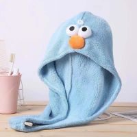 干发帽女吸水速干擦发巾洗头巾神器加厚包头毛巾长发可爱浴帽|蓝色一条 七彩花干发帽