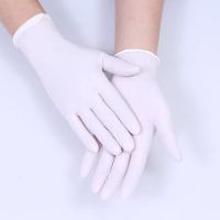 一次性手套丁腈橡胶食品级防护卫生餐饮劳保男女左右手学生儿童|白色100只 XS加小号