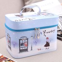 春夏新款超大容量手提便携收纳盒大小号可爱方