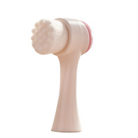 洗脸刷洁面仪手动软毛洗脸刷子洗脸仪去黑头洁面刷|粉色 1个洗脸刷+6片气垫粉扑