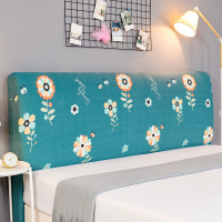 万能床头套罩全包弹力欧式异型床头靠背防尘罩弧形通用保护套简约|蓝色之恋 床头适用（1.4-1.6米）