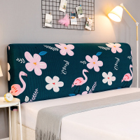 万能床头套罩全包弹力欧式异型床头靠背防尘罩弧形通用保护套简约|花心鹤 床头适用(1.7-1.8米)