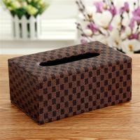 简约皮革纸巾盒客厅家用抽纸盒欧式创意餐巾纸盒纸抽盒车用纸巾盒|金银格-中