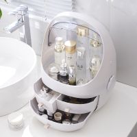 网红太空舱化妆箱化妆品收纳盒宿舍桌面家用化妆盒梳妆台护肤品