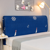 万能床头套罩全包弹力欧式异型床头靠背防尘罩弧形通用保护套简约|天空 测量床头尺寸有的床头比床大