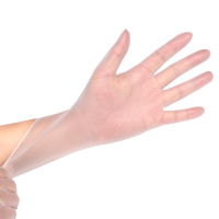 食品一次性pvc手套乳胶胶皮橡胶/餐饮烘焙美容手术塑胶薄膜厨房女|(XL特大号) (蓝紫9寸100只)