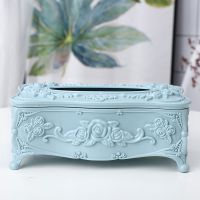 欧式纸巾盒家用茶几抽纸盒创意客厅餐巾纸收纳盒卧室床头柜纸抽盒|北欧蓝色