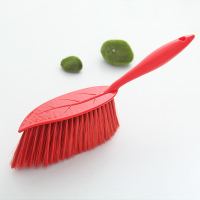 精致树叶型床刷叶子床刷毛刷扫炕笤帚软毛除尘刷清洁刷扫床扫帚|红色 一只装