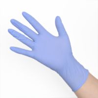 一次性手套丁腈pvc橡胶乳胶防油防静电餐饮食品洗碗防护医手术用|9寸蓝紫色薄款100只 XS特小码