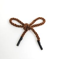 工厂直销拎绳三股绳手提袋绳子三股扭绳礼盒纸盒绳包装袋绳尼龙绳|浅咖啡 4MM粗38CM长100条