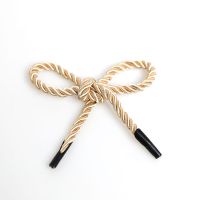 工厂直销拎绳三股绳手提袋绳子三股扭绳礼盒纸盒绳包装袋绳尼龙绳|香槟色 4MM粗35CM长100条