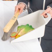 单个簸箕家用加厚塑料垃圾铲手拿饲料铲工具粮食铲茶叶撮子畚箕铲|白色铲子+扫把