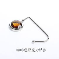 桌边挂包钩学生课桌面书包挂钩大承重便携挂包神器金属创意挂包扣|咖啡亚克力