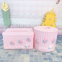 抽纸盒纸巾盒家用客厅创意纸抽盒茶几遥控器收纳盒卷纸盒简约可爱|气球kt(抽纸+卷纸盒)