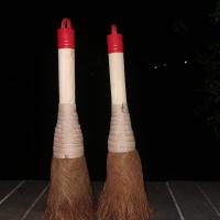 老行当天然棕榈洗锅刷子刷锅神器厨房洗锅碗碟刷不粘锅软毛刷|升级布带木杆2把装(己元)