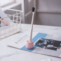 北欧创意漱口杯家用情侣洗漱杯简约陶瓷刷牙杯子一对套装牙缸欧式|粉色牙刷座(送牙刷)[星座备注]