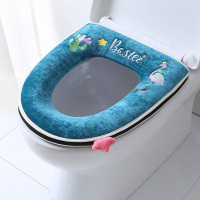 欧式加厚四季马桶坐垫可爱通用家用防水马桶垫拉链款坐便套大内圈