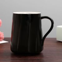 情侣杯陶瓷马克杯刷牙杯子浴室套装创意家用洗漱杯欧式情侣漱口杯|条纹黑色单杯