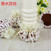 蕾丝布艺桌椅脚套桌脚垫椅子腿套凳子腿套保护套 田园耐磨 |香水百合 椅子腿16个装