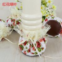蕾丝布艺桌椅脚套桌脚垫椅子腿套凳子腿套保护套 田园耐磨 |红花绿叶 椅子腿16个装