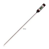 水温计温度计测水温奶温油温计食品烘焙探针奶粉水温表|TP101黑色10秒测温50cm探针