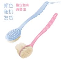 搓澡神器成人后背搓泥强力去污加长柄搓背不求人软毛沐浴球浴刷擦|[按摩浴刷+双面浴花刷]2把颜色随机
