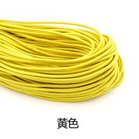 圆形松紧带高弹力皮筋内衣裤子收口女橡皮筋松紧绳辅料跳皮筋特价|黄色 10米整捆【送剪刀+穿带器】
