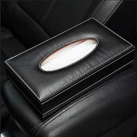 车载纸巾盒座式汽车上内饰用抽纸盒纸巾盒中控台|黑色(不带金属框) 宝马标