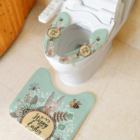 居家卡通马桶盖套厕所马桶圈套子欧式马桶垫坐便器罩加厚坐便套