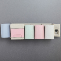 2/3/4口牙刷架牙刷杯卫生间壁挂牙刷架牙刷牙膏盒电动牙刷置物架|(抽屉款)四杯牙刷架+牙膏器