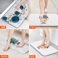 ins北欧硅藻泥吸水垫浴室防滑脚垫厕所卫生间门口硅藻土速干地垫