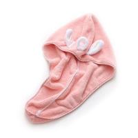 可爱卡通女长发吸水干发帽成人速干包头巾卡通毛巾加厚吸水浴帽|粉色天使