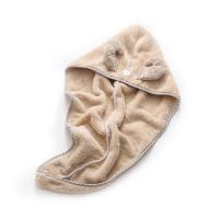 可爱卡通女长发吸水干发帽成人速干包头巾卡通毛巾加厚吸水浴帽|驼色小羊