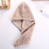 可爱卡通女长发吸水干发帽成人速干包头巾卡通毛巾加厚吸水浴帽|小熊扣驼色