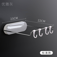 脸盆架壁挂免打孔卫生间置物架浴室挂盆架脸盆收纳架放洗脸盆架子|优雅灰[全新标准款]