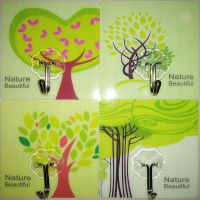 创意粘钩大号可爱无痕挂钩免钉墙壁魔力卫生间厨房承重卧室强力贴|自然树20个装