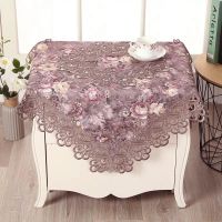 床头柜盖布冰箱洗衣机空调防尘罩微波炉台布电视机罩桌布布艺欧式|紫色迷情紫色 140*200CM